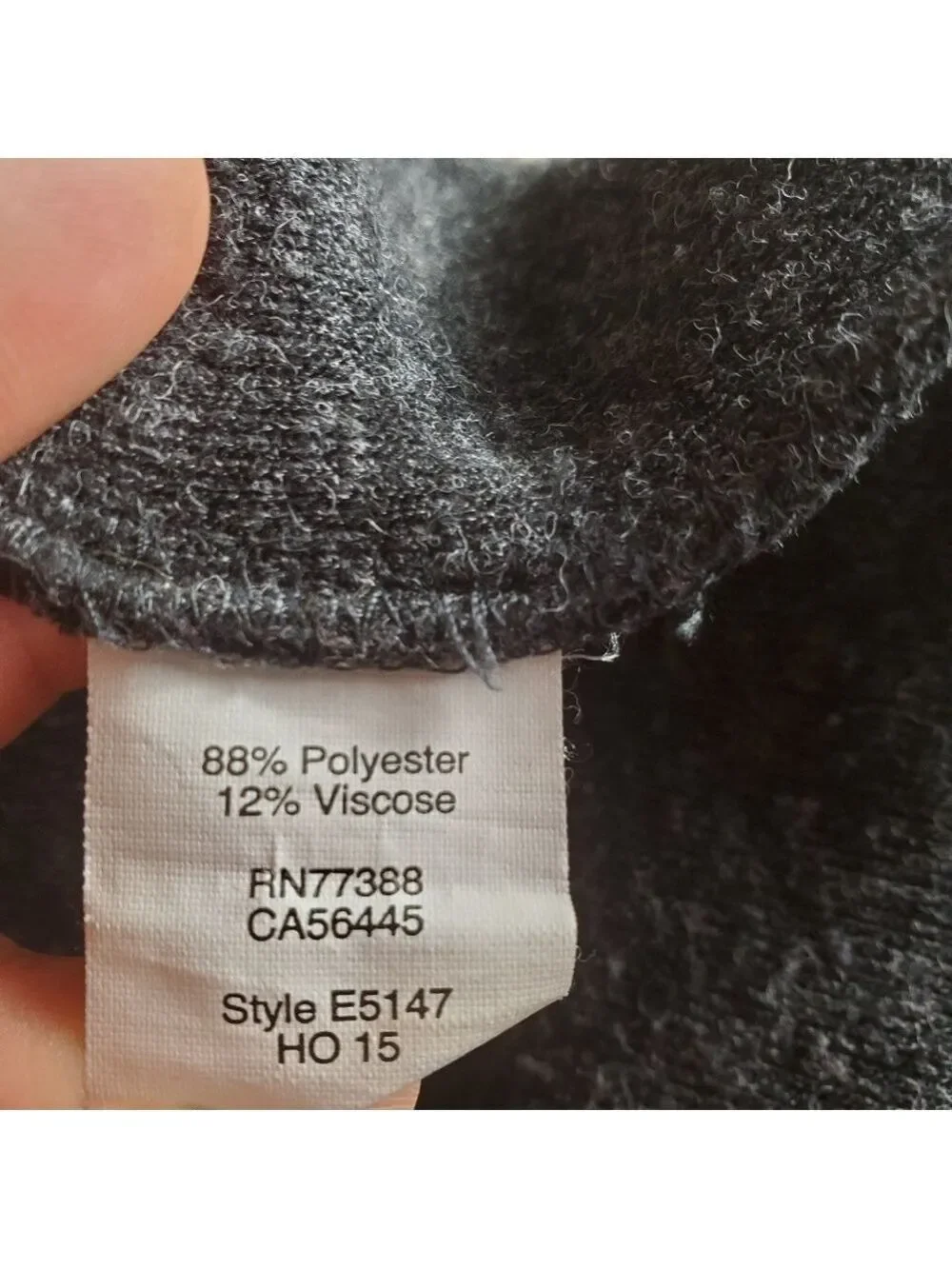 Madewell Low V Pullover Knit Sweater Gray Women's Size Extra Small